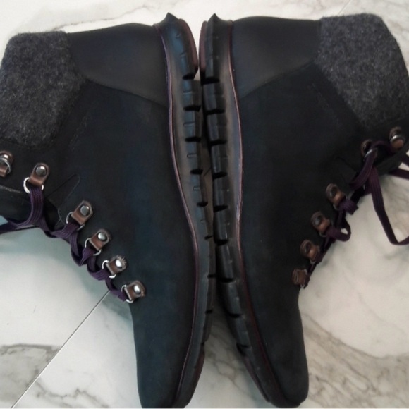 Cole Haan Zerogrand Suede Ankle Hiking Boots - 10-1/2B - Picture 3 of 5